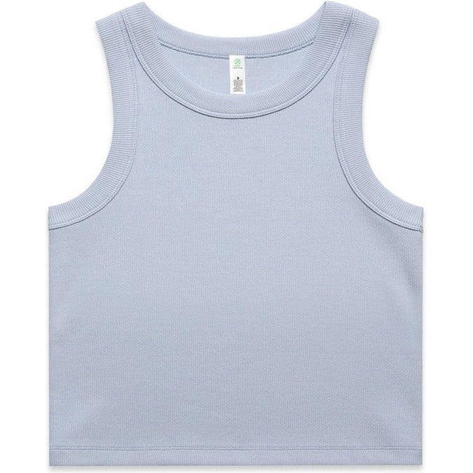 AS Colour Women's Organic Rib Crop Tank | 4064G (Powder)