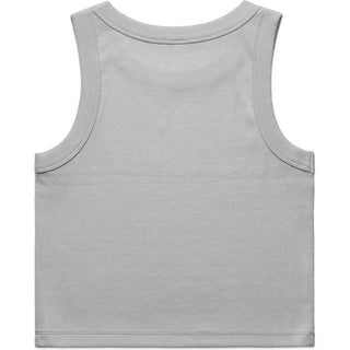 AS Colour 4064G Wo's Organic Rib Crop Tank - Back View | color:Storm|view:back