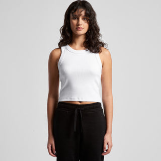 AS Colour Women's Organic Rib Crop Tank | 4064G (Orchid)