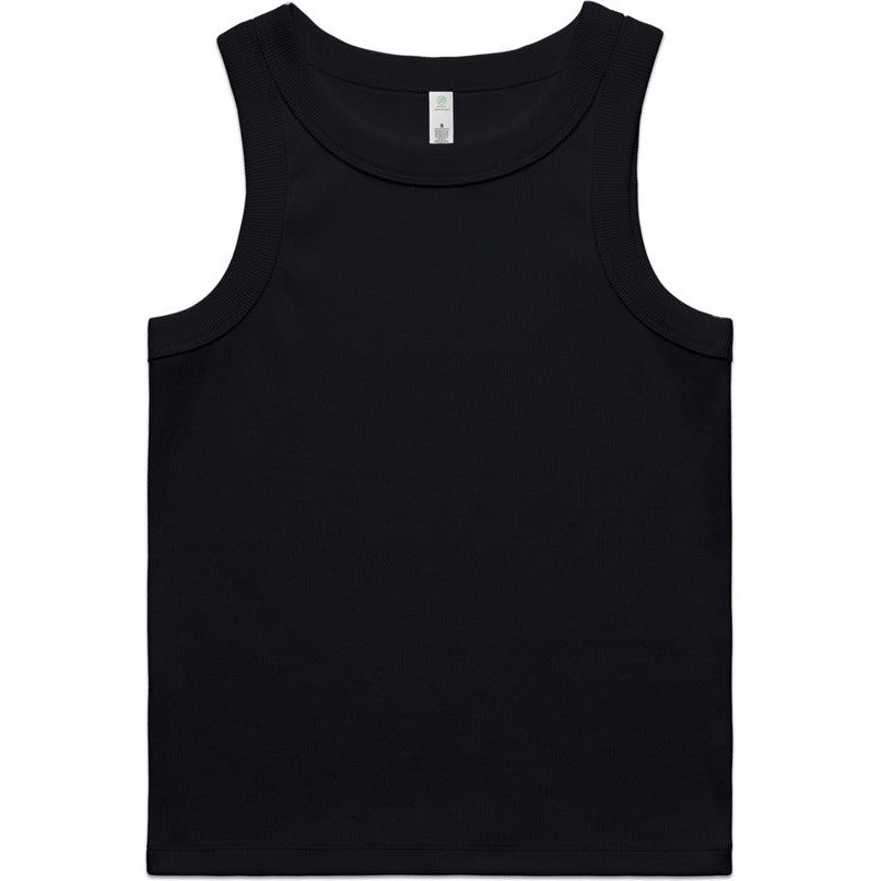 AS Colour Women's Organic Rib Tank | 4063G (Black)