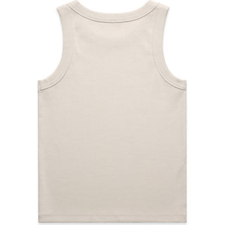 AS Colour 4063G Wo's Organic Rib Tank - Back View | color:Bone|view:back