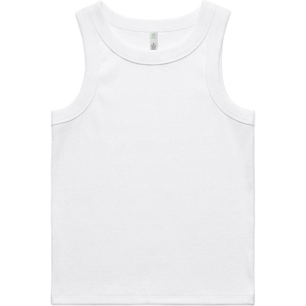 AS Colour Women's Organic Rib Tank | 4063G (White)