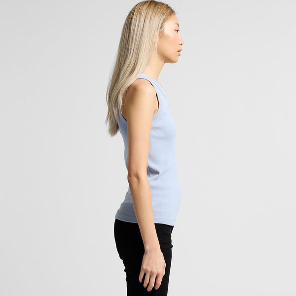 AS Colour Women's Organic Rib Tank | 4063G (Storm)