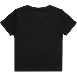 AS Colour 4092G Wo's Organic Rib Tee - Back View | color:Black|view:back
