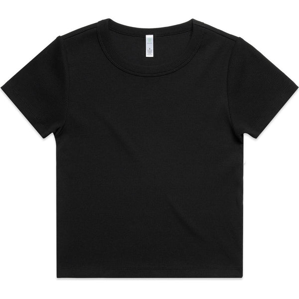 AS Colour Women's Organic Rib Tee | 4092G (Black)