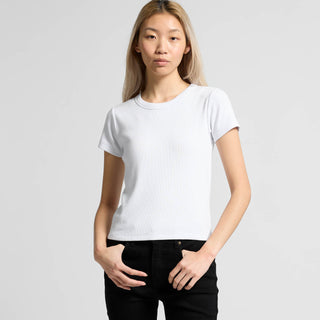 AS Colour Women's Organic Rib Tee | 4092G (White)