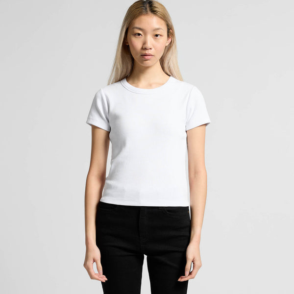 AS Colour Women's Organic Rib Tee | 4092G (Black)
