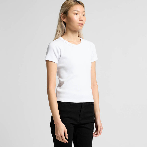 AS Colour Women's Organic Rib Tee | 4092G (White)