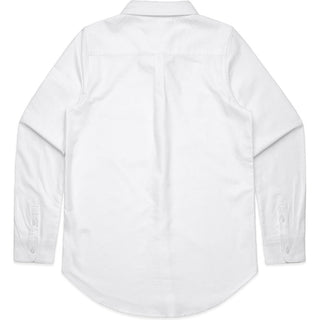 AS Colour 4401 Wo's Oxford Shirt - Back View | color:White|view:back