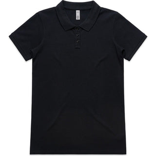 AS Colour 4411 Wo's Pique Polo - Front View | color:Navy|view:front