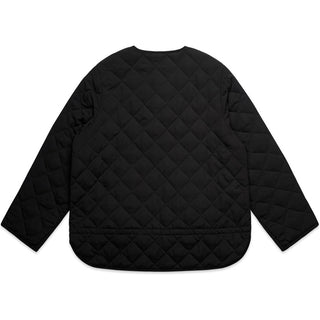 AS Colour 4525 Wo's Quilted Jacket - Back View | color:Black|view:back