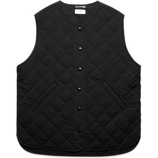 AS Colour 4431 Wo's Quilted Vest - Front View | color:Black|view:front