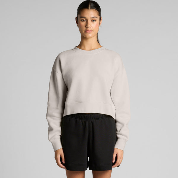 AS Colour Women's Relax Crop Crew | 4169 (Bone)