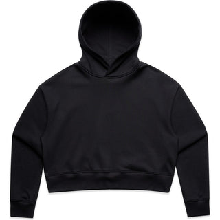 AS Colour 4168 Wo's Relax Crop Hood - Front View | color:Black|view:front