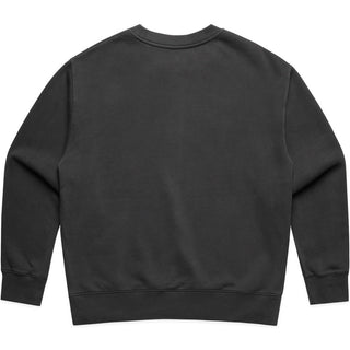 AS Colour 4165 Wo's Relax Faded Crew - Back View | color:Faded Black|view:back