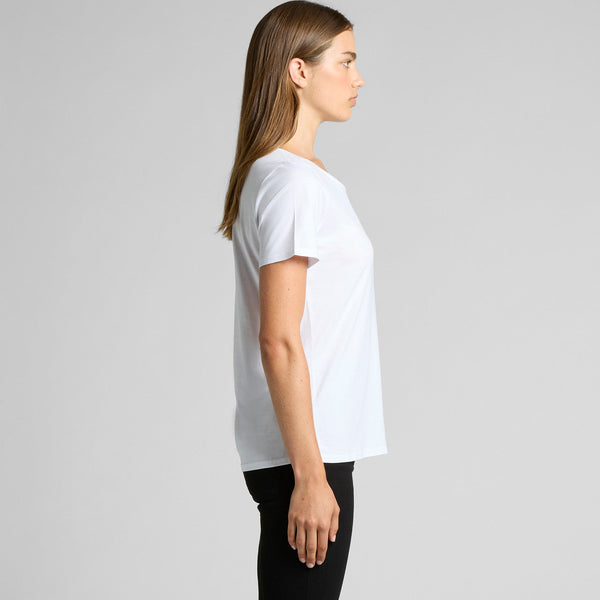 AS Colour Women's Shallow Scoop Tee | 4011 (Black)