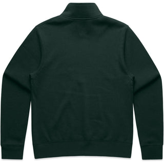 AS Colour 4125 Wo's Stencil Half Zip Crew - Back View | color:Pine Green|view:back