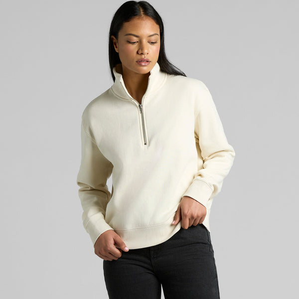AS Colour Women's Stencil Half Zip Crew | 4125 (Pine Green)