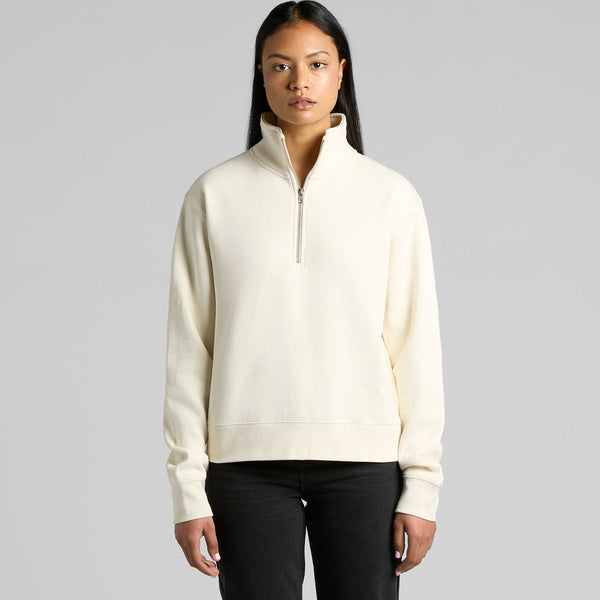 AS Colour Women's Stencil Half Zip Crew | 4125 (Grey Marle)