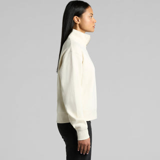 AS Colour Women's Stencil Half Zip Crew | 4125 (Black)