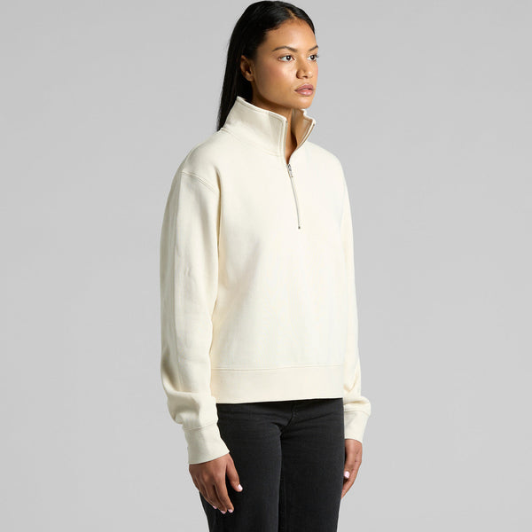 AS Colour Women's Stencil Half Zip Crew | 4125 (Ecru)