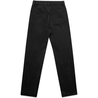 AS Colour 4830 Wo's Straight Jeans - Back View | color:Washed Black|view:back