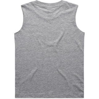AS Colour 3010 Youth Barnard Tank - Back View | color:Grey Marle|view:back