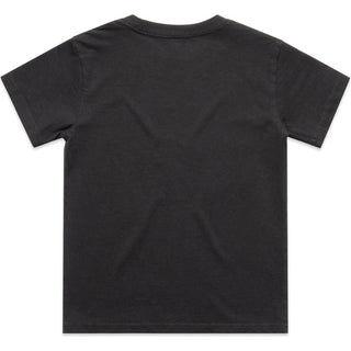 AS Colour 3071 Youth Heavy Faded Tee - Back View | color:Faded Black|view:back