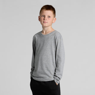 AS Colour Youth Staple L/S Tee | 3008 (Grey Marle)