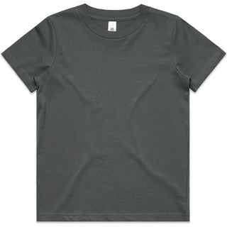 AS Colour 3006 Youth Staple Tee - Front View | color:Charcoal|view:front