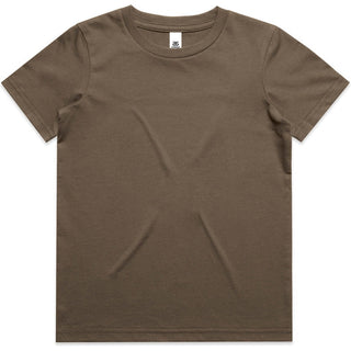 AS Colour 3006 Youth Staple Tee - Front View | color:Walnut|view:front