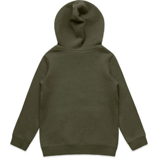 AS Colour 3033 Youth Supply Hood - Back View | color:Army|view:back