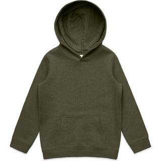 AS Colour 3033 Youth Supply Hood - Front View | color:Army|view:front