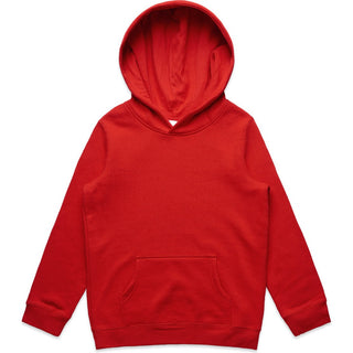 AS Colour 3033 Youth Supply Hood - Front View | color:Red|view:front