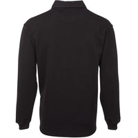 JB's Wear 3RT 2 Tone Rugby - Back View | color:Black/Black|view:back