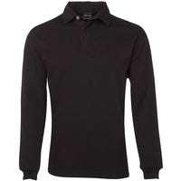 JB's Wear 3RT 2 Tone Rugby - Front View | color:Black/Black|view:front