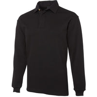 JB's Wear 3RT 2 Tone Rugby - Side View | color:Black/Black|view:side