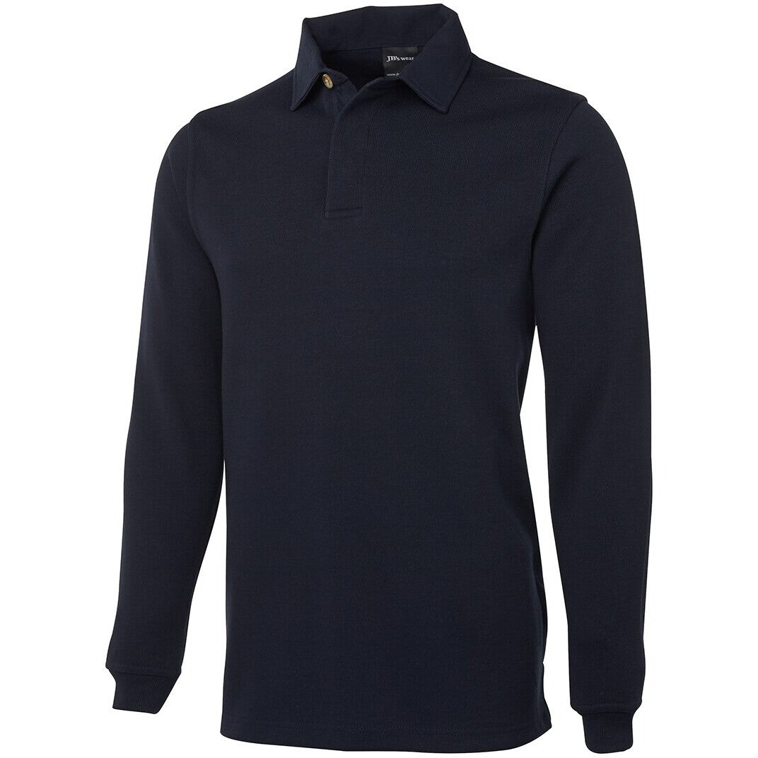 JB's Wear 3RT 2 Tone Rugby - Side View | color:Navy/Navy|view:side