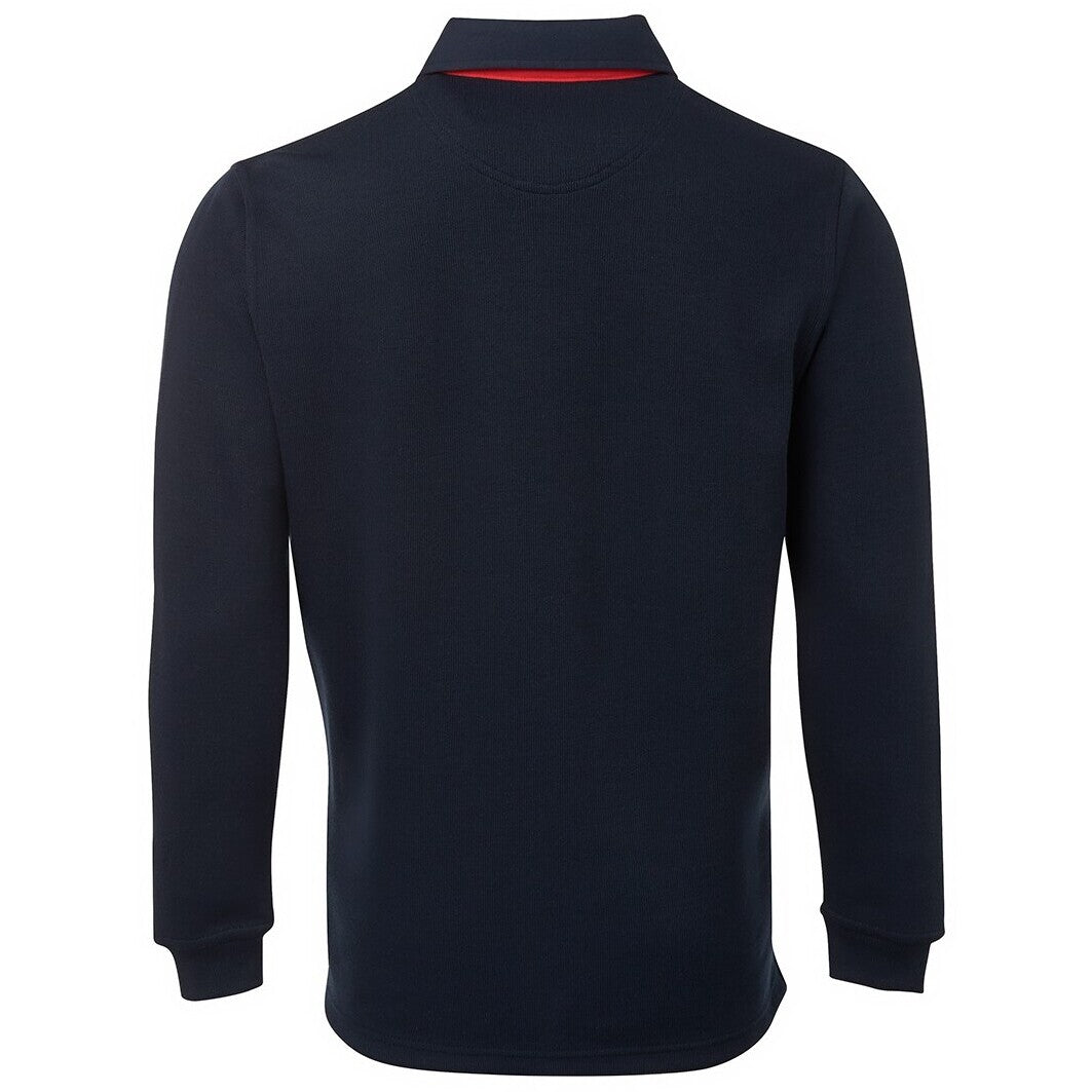 JB's Wear 3RT 2 Tone Rugby - Back View | color:Navy/Red|view:back