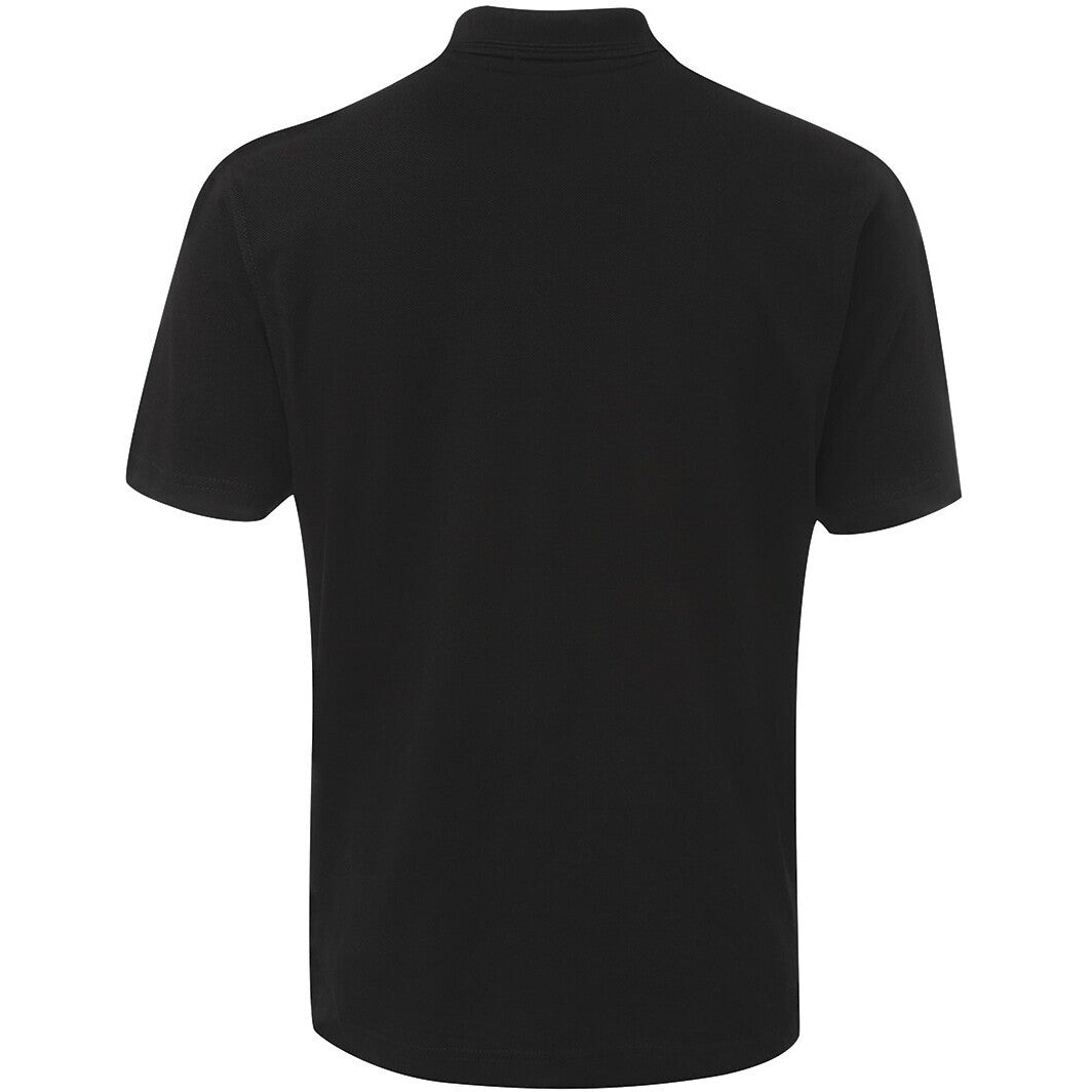 JB's Wear 210P 210 Pocket Polo - Back View | color:Black|view:back