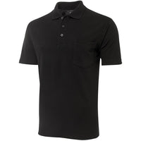 JB's Wear 210P 210 Pocket Polo - Side View | color:Black|view:side
