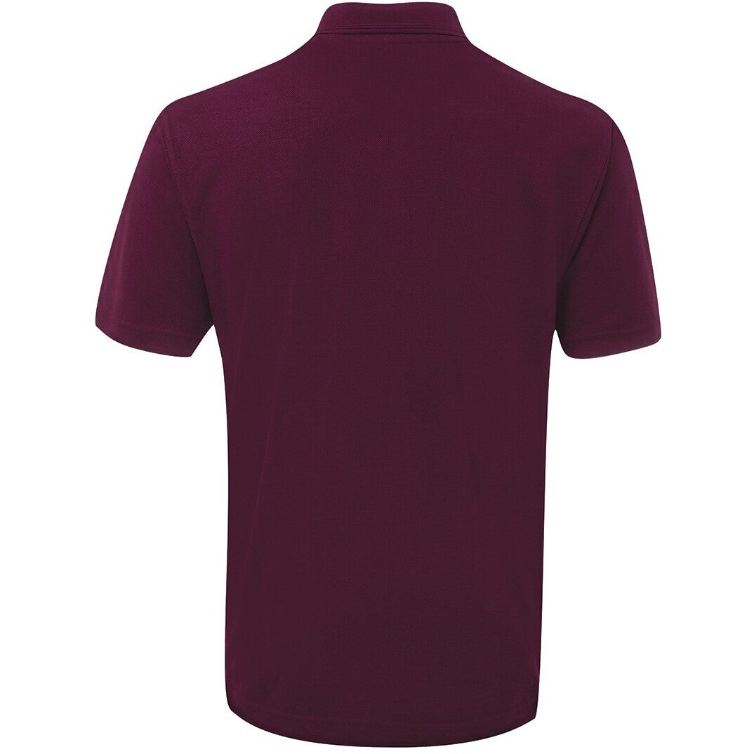 JB's Wear 210P 210 Pocket Polo - Back View | color:Maroon|view:back