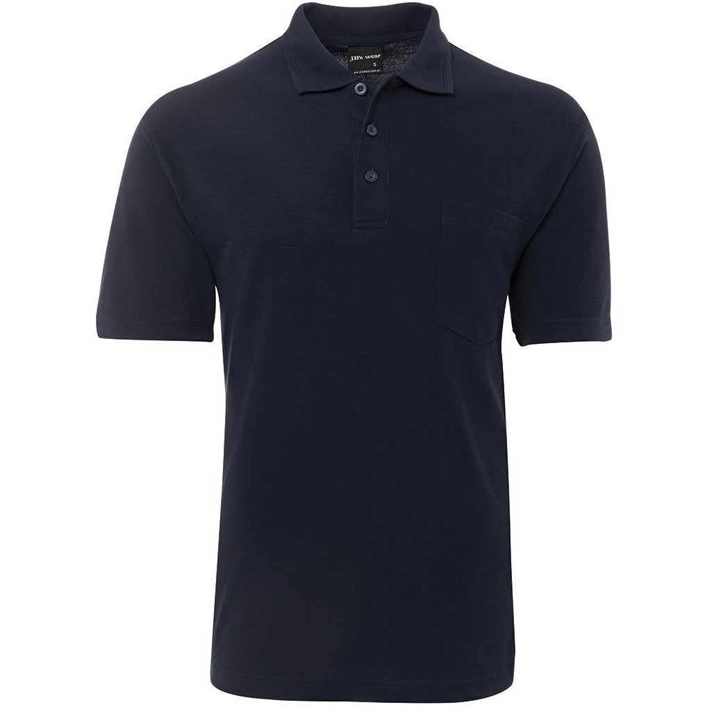 JB's Wear 210P 210 Pocket Polo - Front View | color:Navy|view:front
