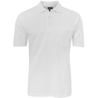 JB's Wear 210P 210 Pocket Polo - Front View | color:White|view:front