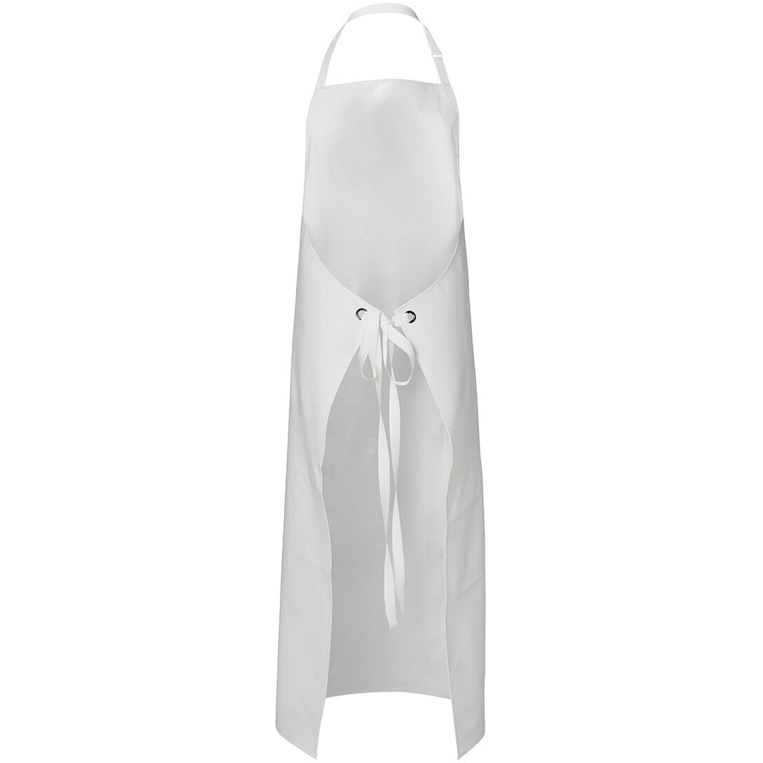 JB's Wear 5AVL 300gsm Vinyl 90x120 Apron - Back View | color:White|view:back