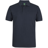 JB's Wear 2PCS 320g Popcorn Cotton Polo - Front View | color:Navy|view:front