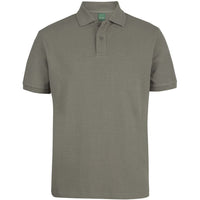 JB's Wear 2PCS 320g Popcorn Cotton Polo - Front View | color:Slate|view:front
