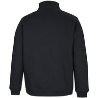 JB's Wear 6CHF 350 Premium Trade 1/2 Zip Fleece - Back View | color:Black/Black|view:back