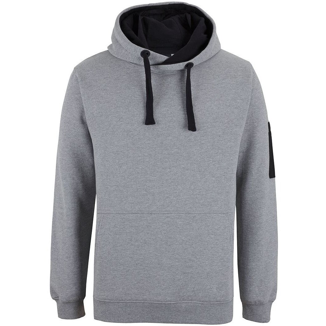 JB's Wear 6CFH 350 Premium Trade Hoodie - Front View | color:13% Marle/Black|view:front