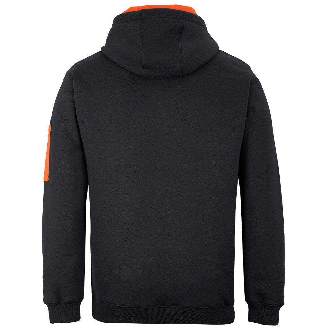 JB's Wear 6CFH 350 Premium Trade Hoodie - Back View | color:Black/Orange|view:back